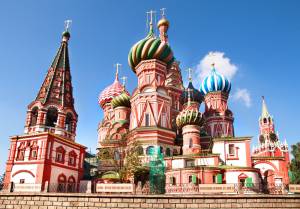 Moscow - Cupola Of Saint Basil's Cathedral On Red Square